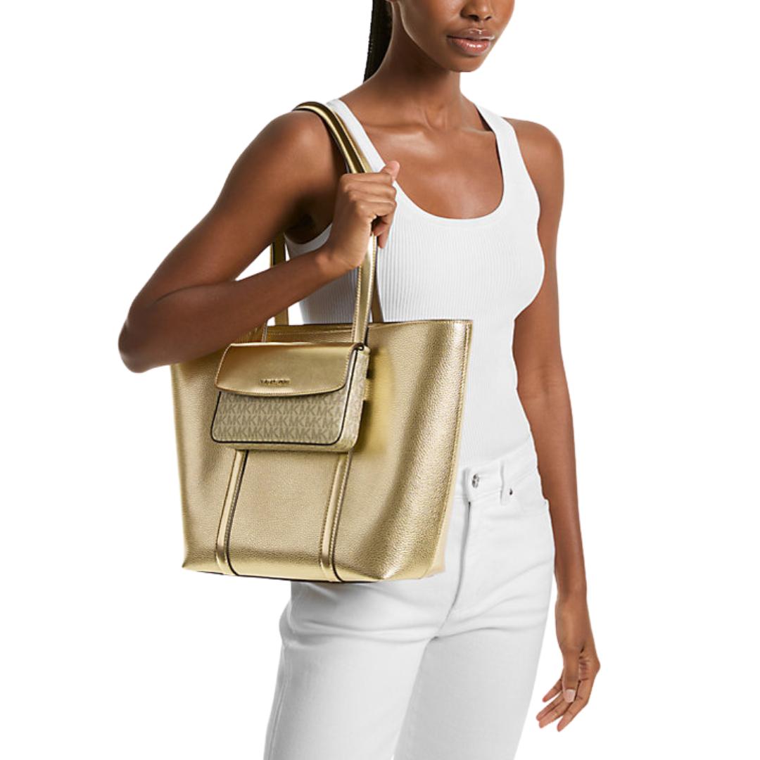 Bolso Michael Kors Tote Dorado