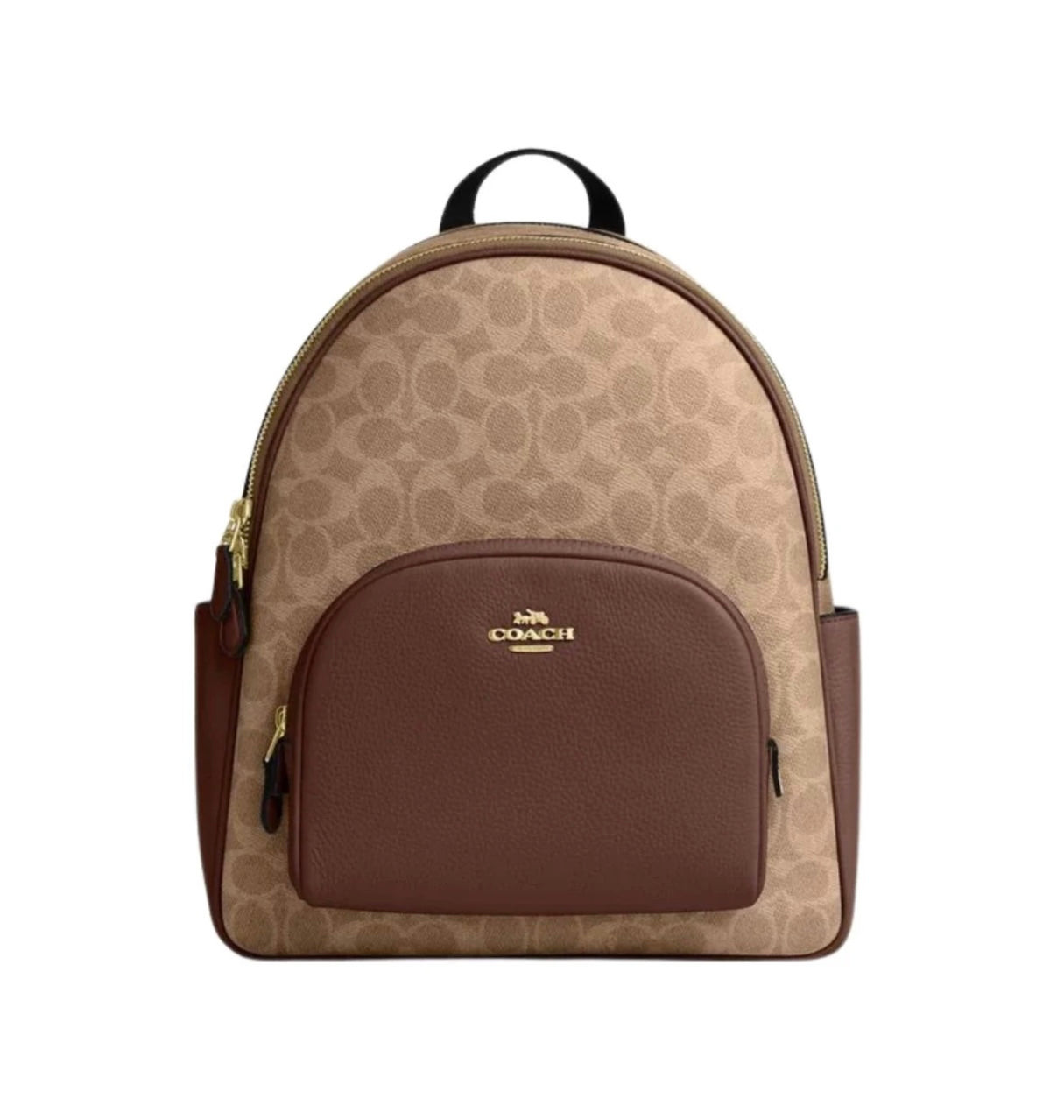 Maletín Coach Khaki y Camel