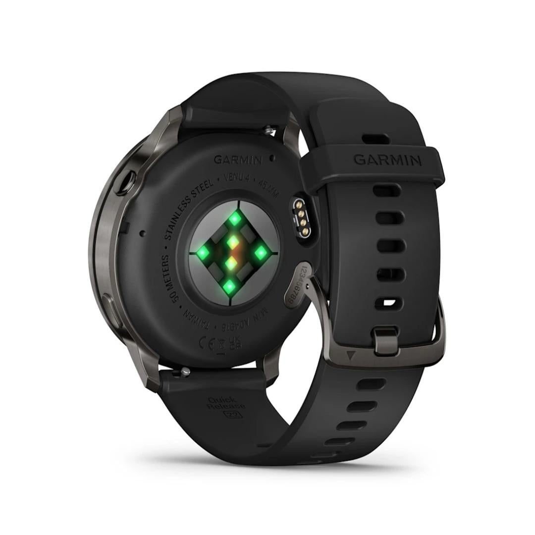 Garmin Venu 4 Slate 45mm Correa de Silicona color Negro