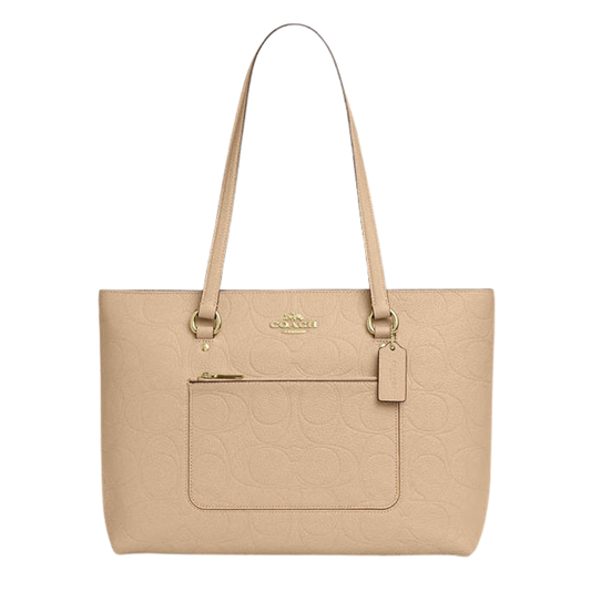 Bolso Coach Tote beige arena