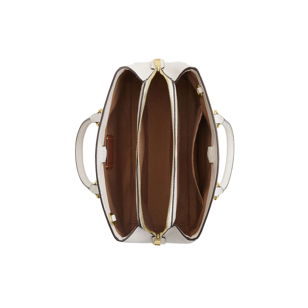 Bolso Coach vainilla y camel