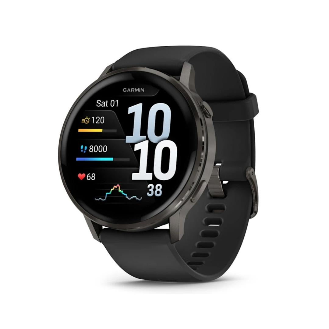 Garmin Venu 4 Slate 45mm Correa de Silicona color Negro