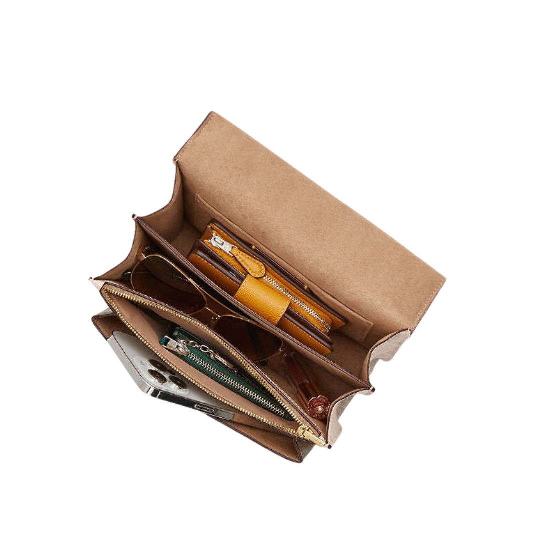 Bolso coach beige y camel