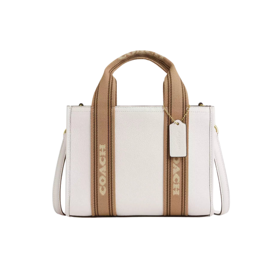 Bolso Coach vainilla y camel