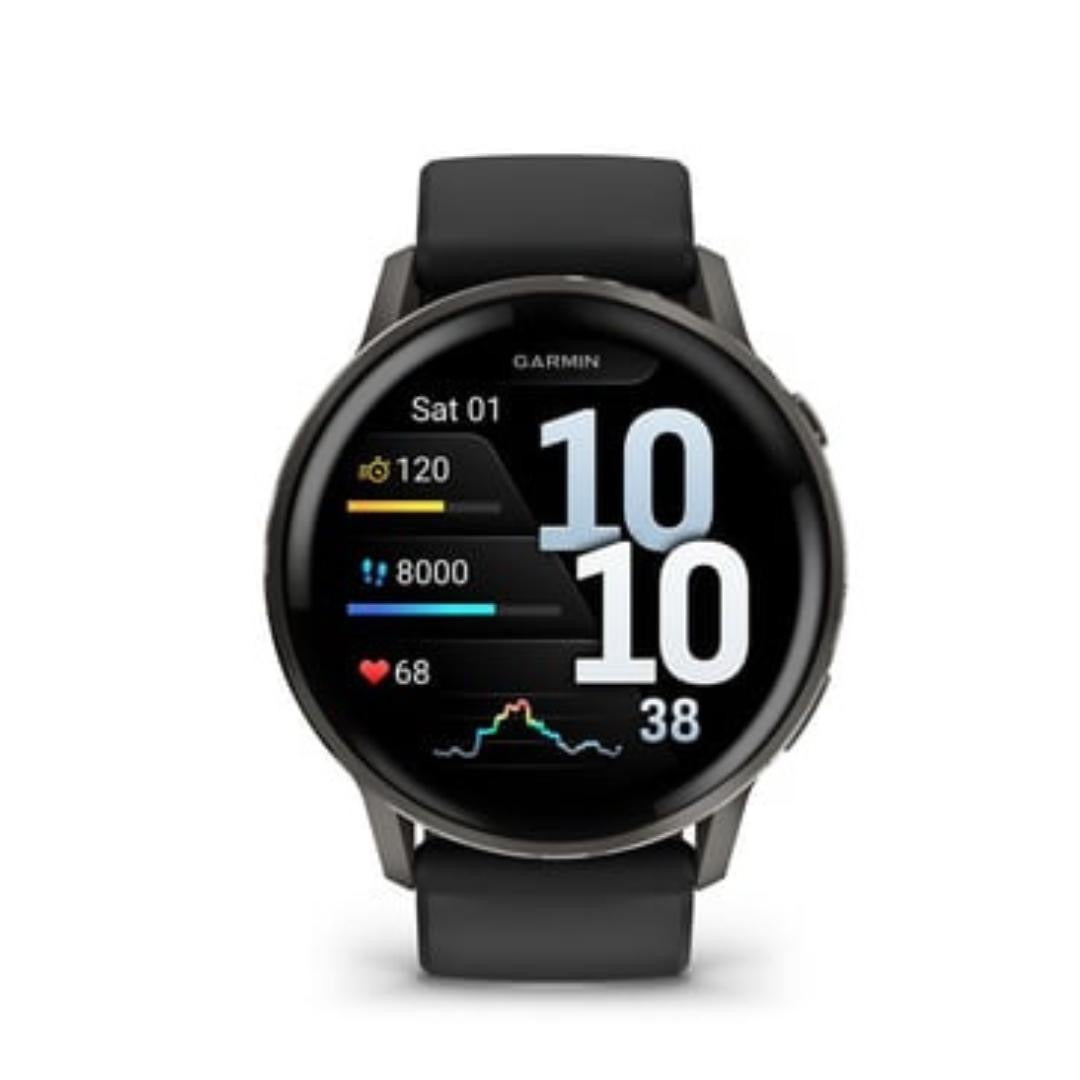 Garmin Venu 4 Slate 45mm Correa de Silicona color Negro