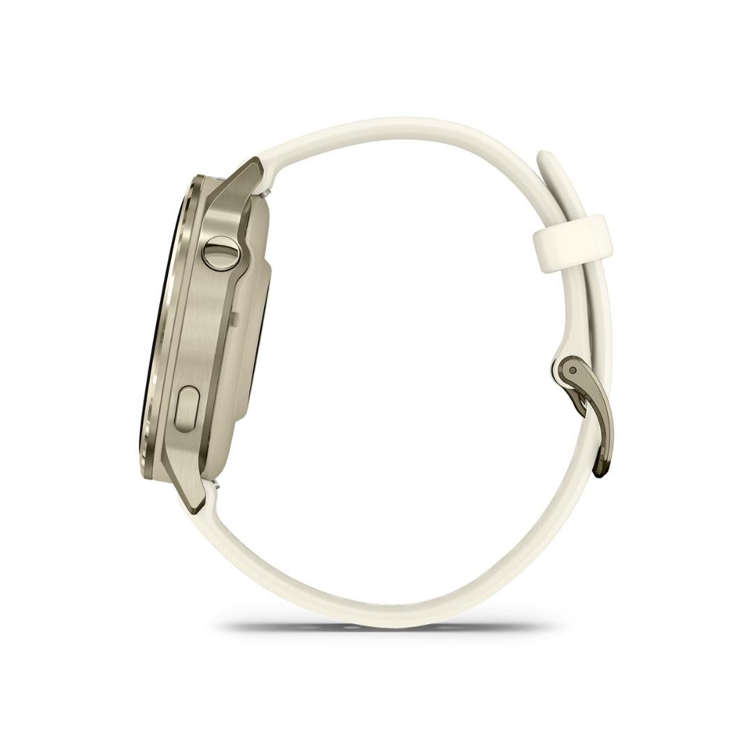 Garmin Venu 4 lunar Gold 41mm Correa de Silicona color Hueso